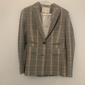 maje blazer jacket, check, size 36, brand new